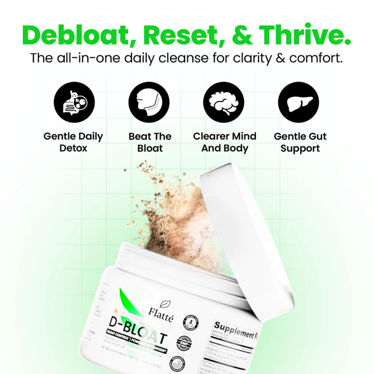 Flatté™ Daily Debloating Powder
